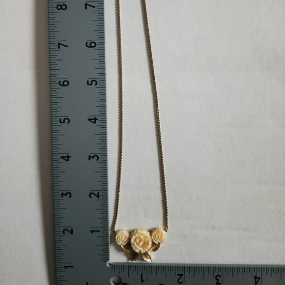 Cartier Rose earrings studs w hand carved, 1/20 12K Solid G.F. Sardelli - Picture 11 of 12